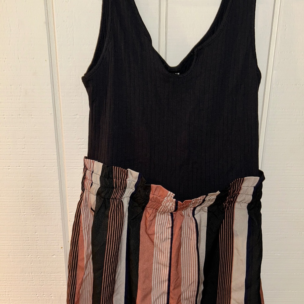 Striped Short Romper